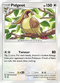 Pidgeot – Carta Pokémon TCG