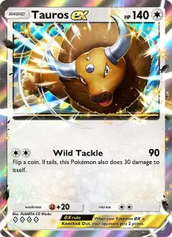 Tauros ex – Carta Pokémon TCG