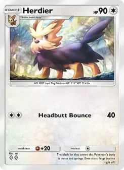 Herdier – Carta Pokémon TCG