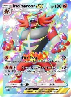 Incineroar ex – Carta Pokémon TCG