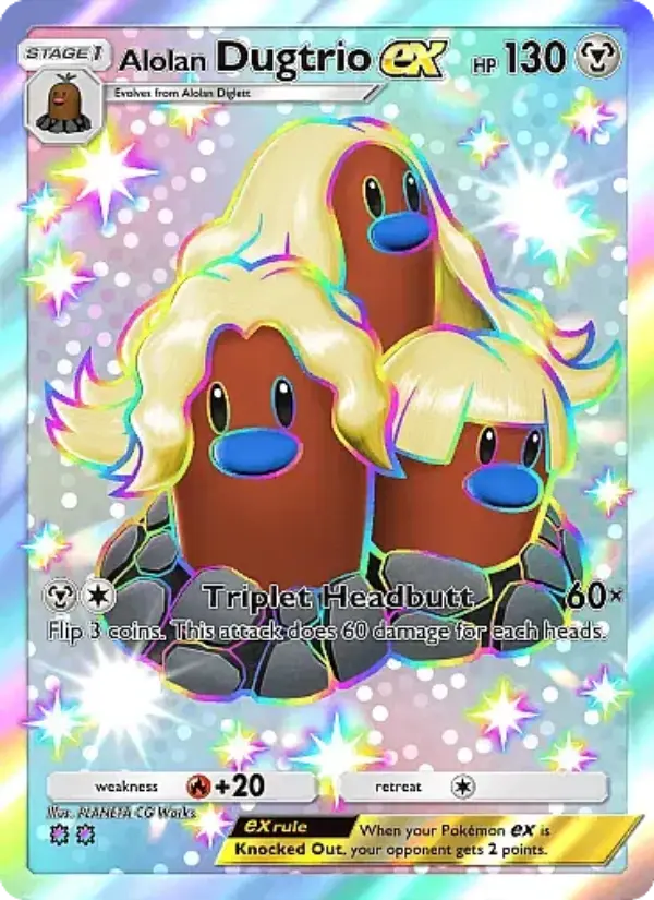Alolan Dugtrio ex – Pokémon TCG