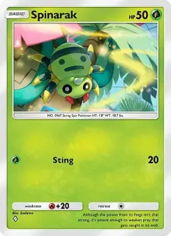 Spinarak – Carta Pokémon TCG