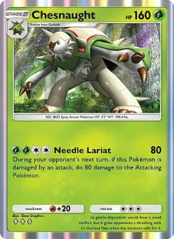 Chesnaught – Carta Pokémon TCG