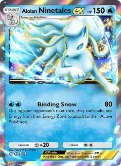 Alolan Ninetales ex – Carta Pokémon TCG