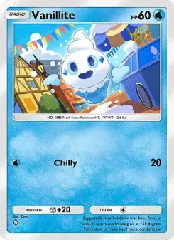 Vanillite – Carta Pokémon TCG