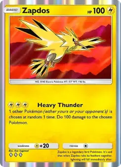 Zapdos – Carta Pokémon TCG