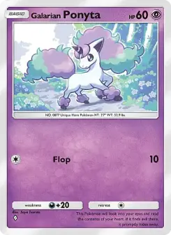 Galarian Ponyta – Carta Pokémon TCG
