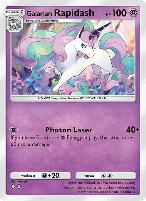 Galarian Rapidash – Pokémon TCG
