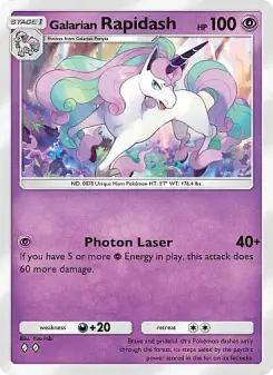 Galarian Rapidash – Carta Pokémon TCG