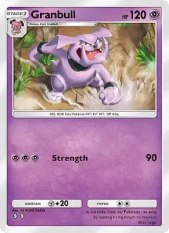Granbull – Carta Pokémon TCG