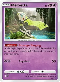Meloetta – Carta Pokémon TCG