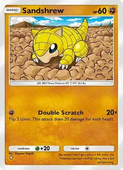 Sandshrew – Carta Pokémon TCG