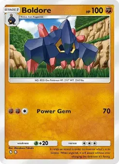 Boldore – Carta Pokémon TCG
