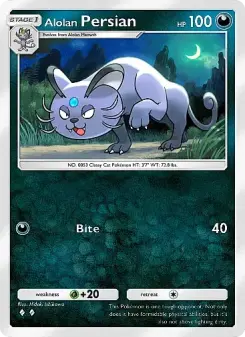 Alolan Persian – Carta Pokémon TCG