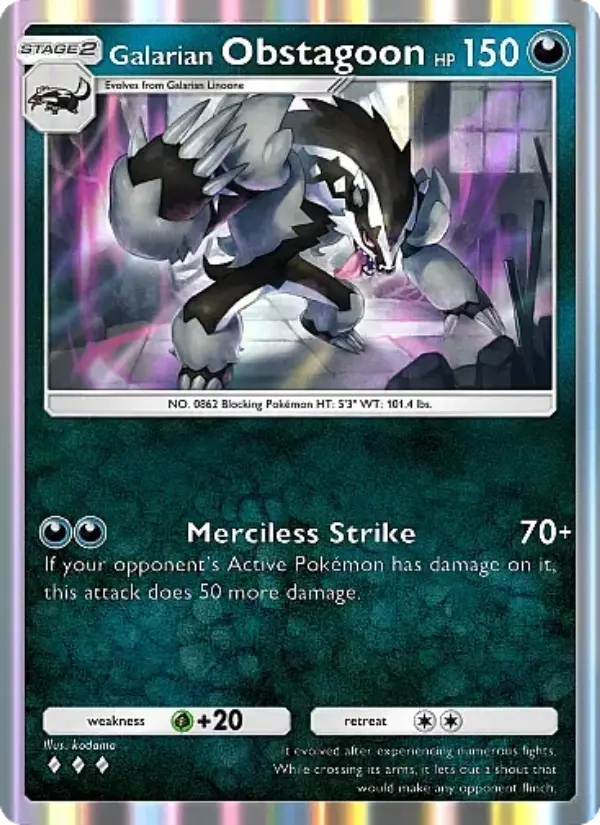 Galarian Obstagoon – Pokémon TCG