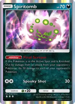 Spiritomb – Carta Pokémon TCG