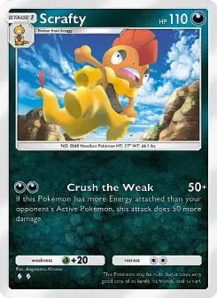 Scrafty – Carta Pokémon TCG