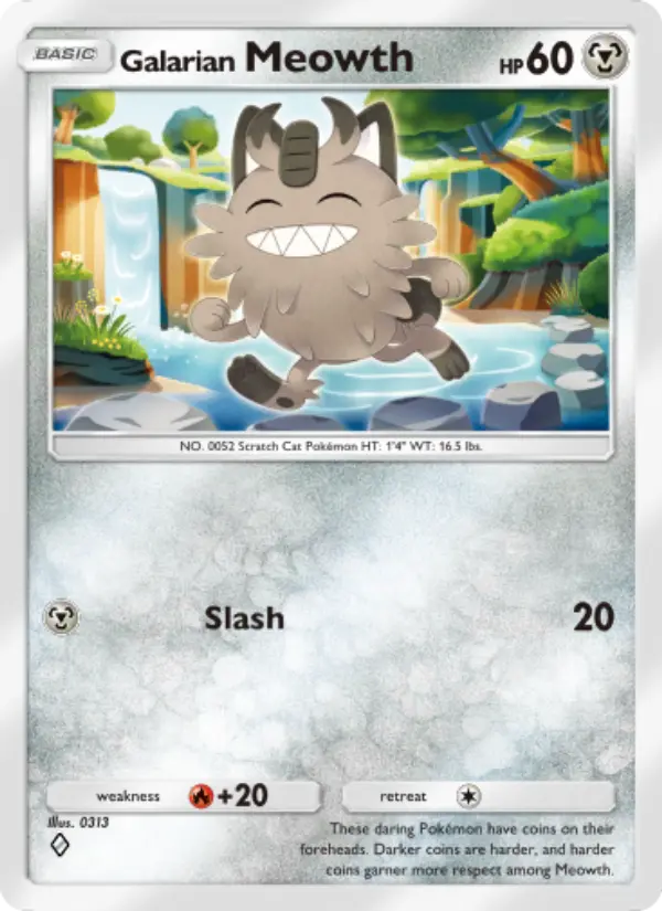 Galarian Meowth – Pokémon TCG