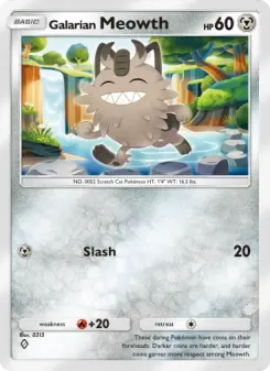 Galarian Meowth – Carta Pokémon TCG