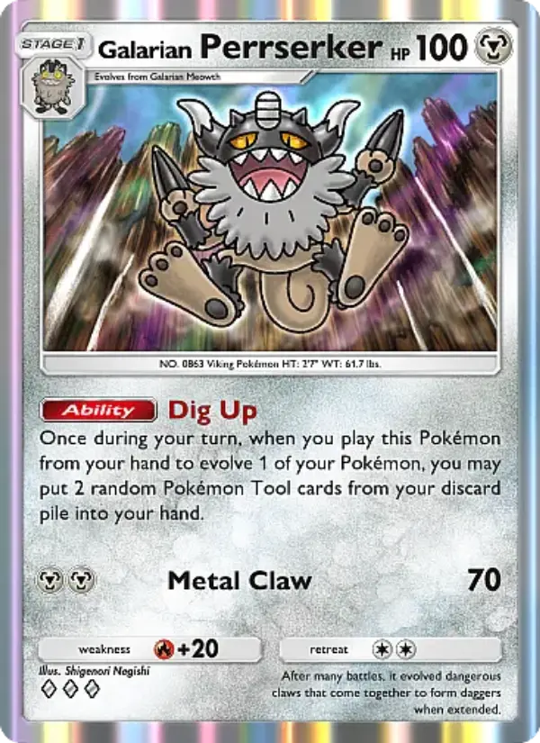 Galarian Perrserker – Pokémon TCG
