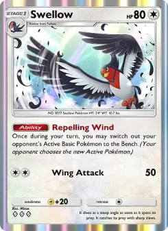 Swellow – Carta Pokémon TCG