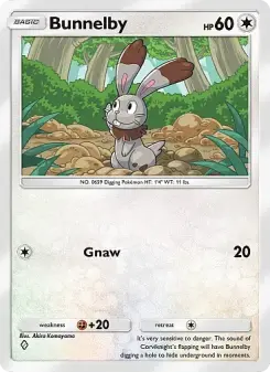 Bunnelby – Carta Pokémon TCG
