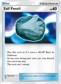 Sail Fossil – Carta Pokémon TCG