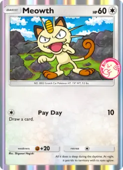 Meowth – Carta Pokémon TCG