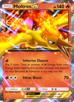 Moltres ex – Carta Pokémon TCG