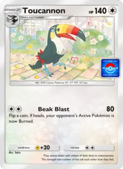 Toucannon – Carta Pokémon TCG