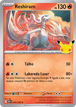 Reshiram — carta Pokémon TCG