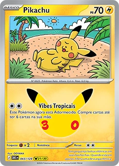 Pikachu — carta Pokémon TCG