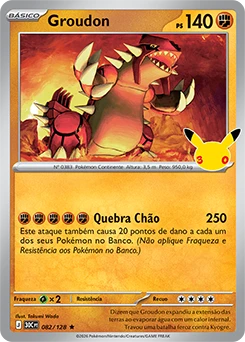 Groudon — carta Pokémon TCG