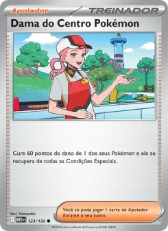 Dama do Centro Pokémon – Carta Pokémon TCG