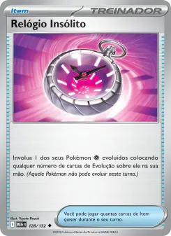 Relógio Insólito – Carta Pokémon TCG