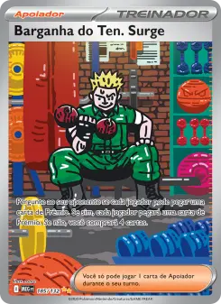 Barganha do Ten. Surge – Carta Pokémon TCG