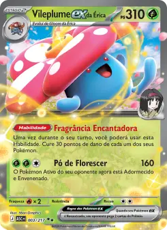 Vileplume ex da Érica – Carta Pokémon TCG