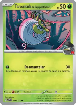 Tarountula da Equipe Rocket – Carta Pokémon TCG