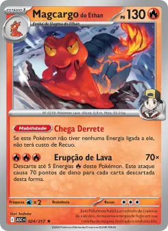 Magcargo do Ethan – Carta Pokémon TCG