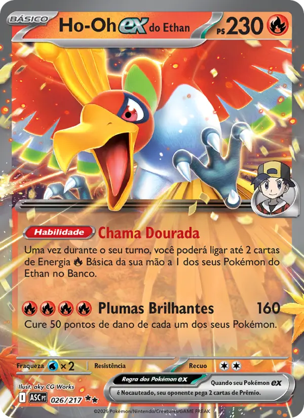 Ho-Oh ex do Ethan – Pokémon TCG