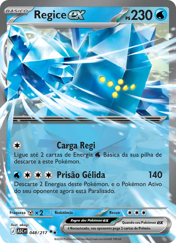 Regice ex – Pokémon TCG