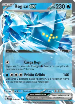 Regice ex – Carta Pokémon TCG