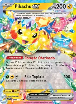 Pikachu ex – Carta Pokémon TCG
