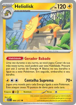 Heliolisk – Carta Pokémon TCG