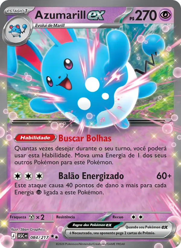 Azumarill ex – Pokémon TCG