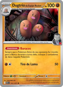 Dugtrio da Equipe Rocket – Carta Pokémon TCG