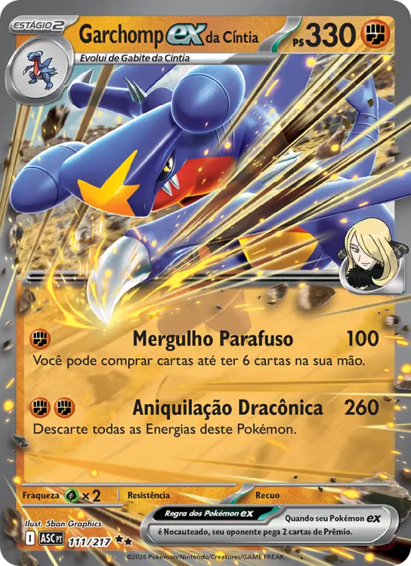 Garchomp ex da Cíntia – Pokémon TCG
