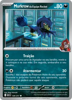Murkrow da Equipe Rocket – Carta Pokémon TCG
