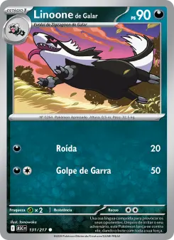 Linoone de Galar – Carta Pokémon TCG