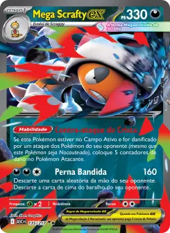 Mega Scrafty ex – Carta Pokémon TCG